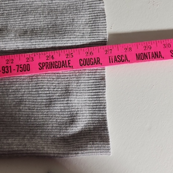 Gap Shirt Womens Size L Pullover Gray  Ribbed Bodycon Turtleneck Longsleeve New - Picture 5 of 9
